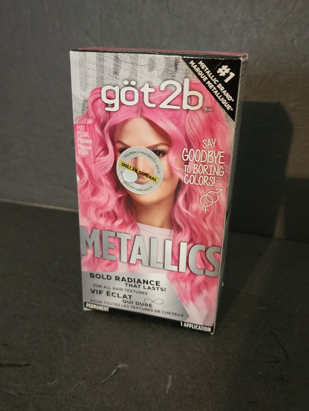 Got2b Metallics Permanent Hair Color, M87 Pink Passion New
